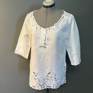Soft Surroundings white shirt. Excellent condition